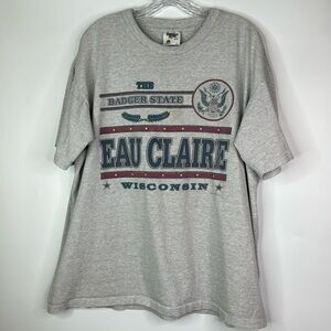 Vintage Tennessee River Eau Claire Wisconsin Tshirt XL 90s